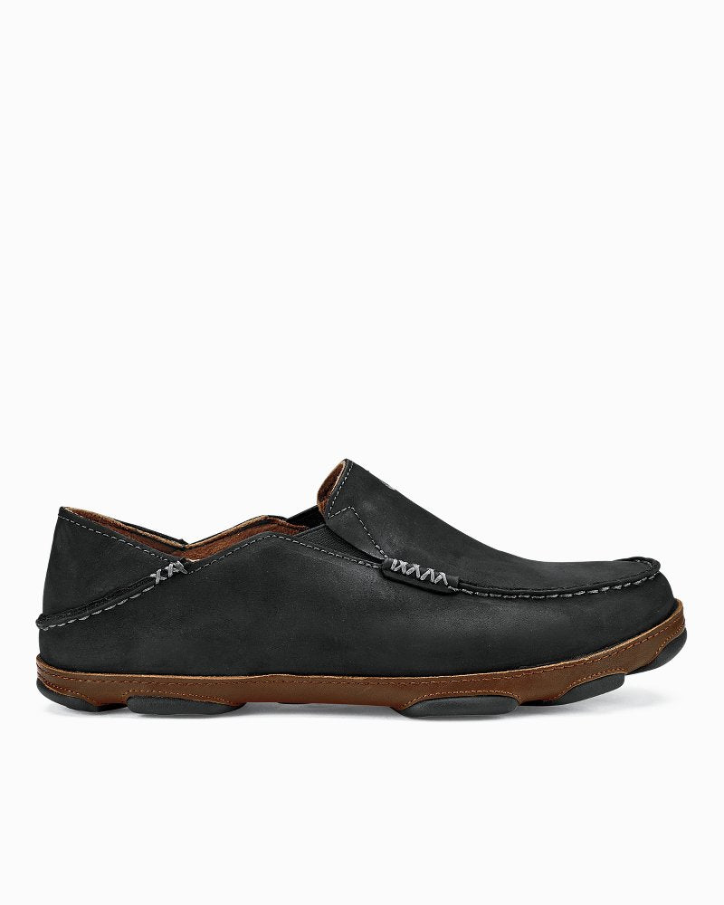 Men's OluKai Moloā Slip-On Shoes - Black