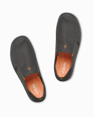 Men's OluKai Nohea Mesh Slip-On Shoes - Dark Shadow