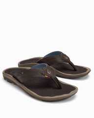 Men's OluKai Kīpī Sandals - Espresso