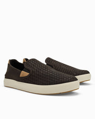 Men's OluKai Lae'ahi Lauhala Slip-On Shoes - Dark Java