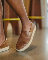 Men's OluKai Lae'ahi Lauhala Slip-On Shoes - Fox