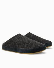 Men's OluKai Hāmani Hulu Wool Mule Slippers - Dark Shadow