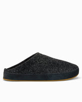 Men's OluKai Hāmani Hulu Wool Mule Slippers - Dark Shadow