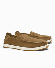 Men's OluKai Kākaha Nia Slip-On Loafers - Vintage Khaki