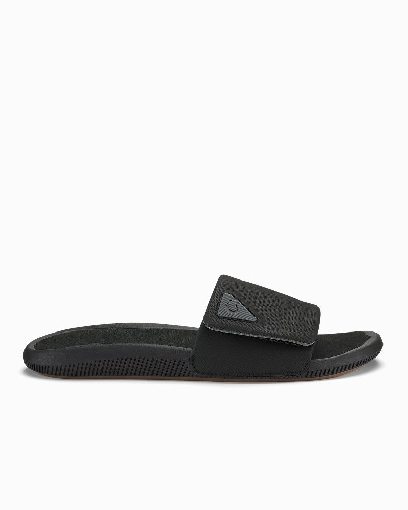 Men's OluKai Ulele Slides - Lava Rock