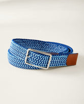 Blue Stretch Webbed Belt - Blue