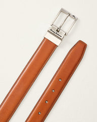 Big & Tall Reversible Leather Belt - Navy/Tan