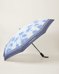 Palm Print Folding Golf Umbrella - Multicolor