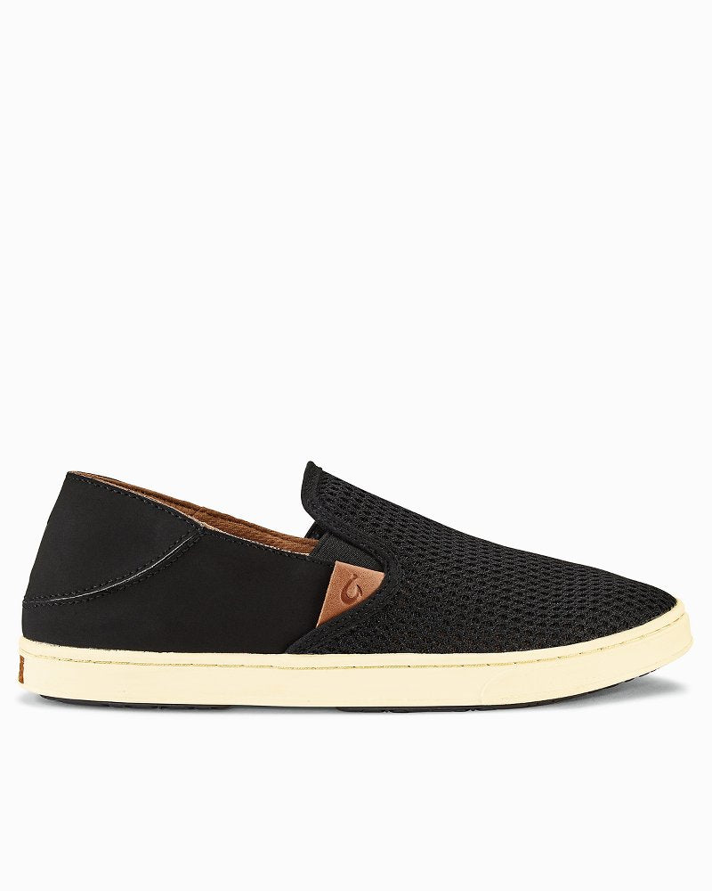 Women's OluKai Pehuea Slip-On Shoes - Black