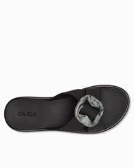 Women's OluKai La'I Slide Sandals - Lava Rock