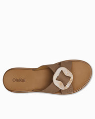 Women's OluKai La'I Slide Sandals - Tan