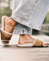 Women's OluKai Ho'ala Slide Slippers - Tan