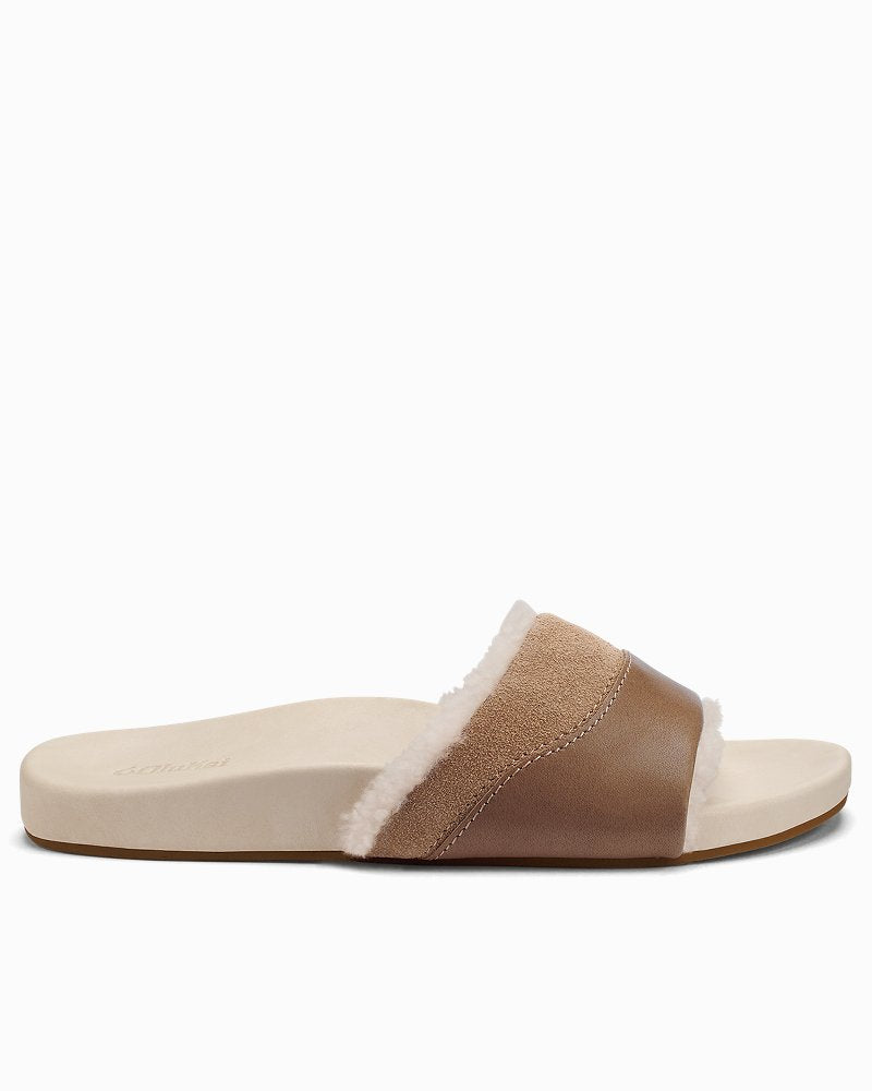 Women's OluKai Ho'ala Slide Slippers - Tan