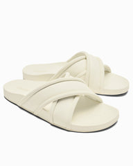 Women's OluKai Ani Slide Sandals - White Sand