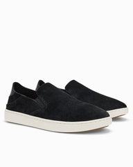 Women's OluKai Pehuea Luxe Slip-On Shoes - Lava Rock
