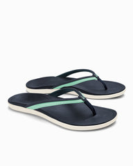 Women's OluKai Ho'opio Mālua Sandals - Trench Blue