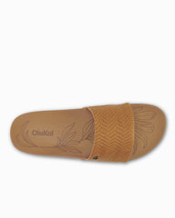 Women's OluKai Kīpe'a Pono Slides - Sahara/Weave