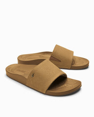 Women's OluKai Kīpe'a Pono Slides - Sahara/Crosshatch
