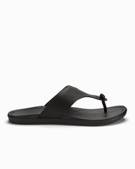 Women's OluKai Ho'opio Mele Sandals - Black