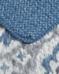 Cape Verde 3-Piece Full/Queen Quilt Set - Grey