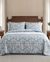Cape Verde 3-Piece Full/Queen Quilt Set - Grey
