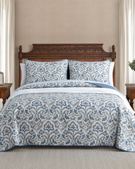 Cape Verde 3-Piece Full/Queen Quilt Set - Grey