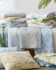 Beach Bliss Reversible 3-Piece King Quilt Set - Grey