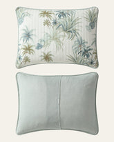 Serenity Palms King Quilted Sham - Blue