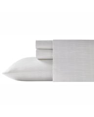 Paloma Stripe 4-Piece Queen Sheet Set - Grey