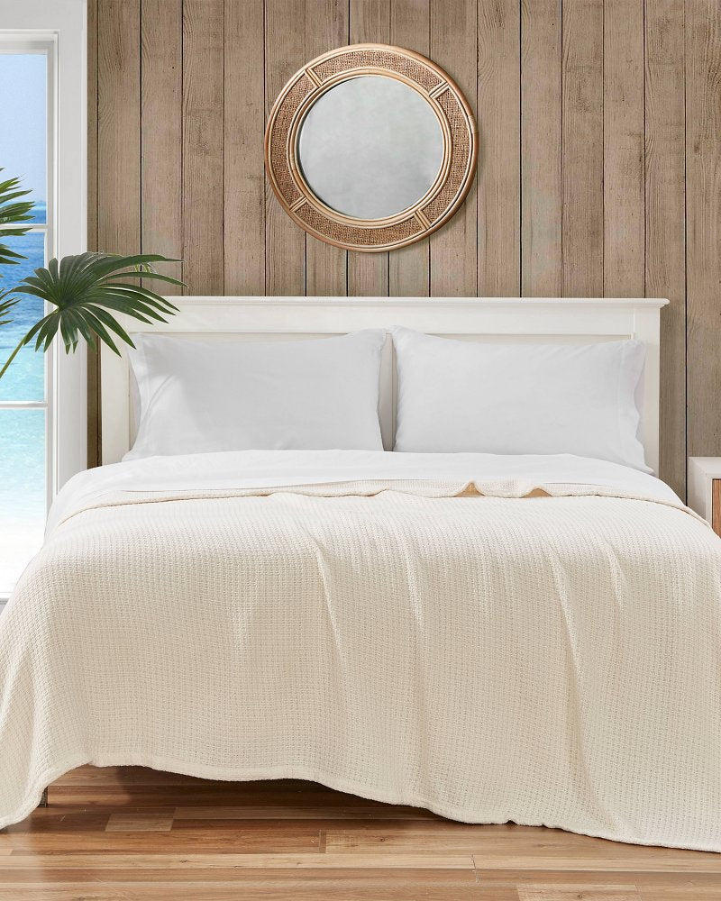 Bahama Coast Ecru Full/Queen Blanket - Ecru