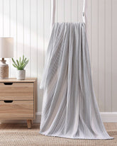 Sandy Shore Stripe Dune King Blanket - Dune