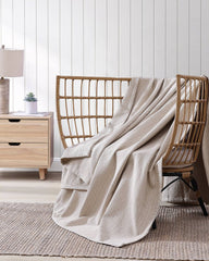Bamboo Woven Twin Blanket - Bamboo