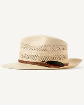 Ezra Vented Panama Hat - Unbleached