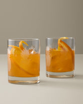 Etched Pineapple Double Old-Fashioned 13-oz. Glasses — Set of 2 - Clear