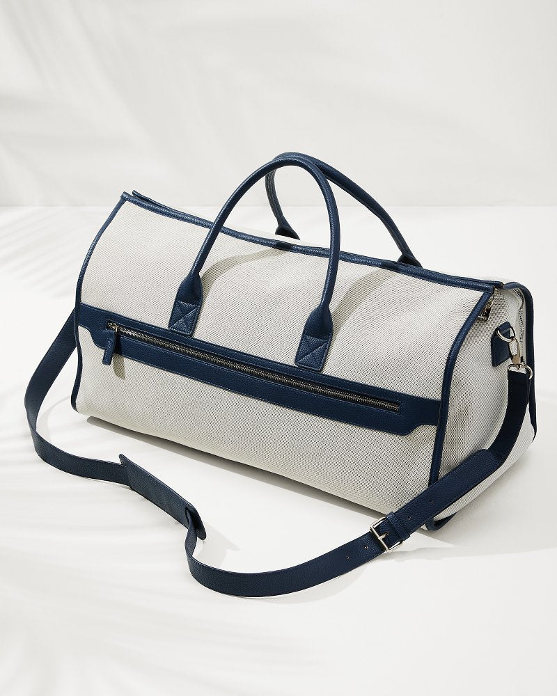 Capri Navy 2-in-1 Garment Duffel Bag - Navy