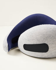 Memory Foam Travel Neck Pillow - Navy/Blue