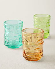 Tiki Trio Shot Glasses - Set of 3 - Assorted