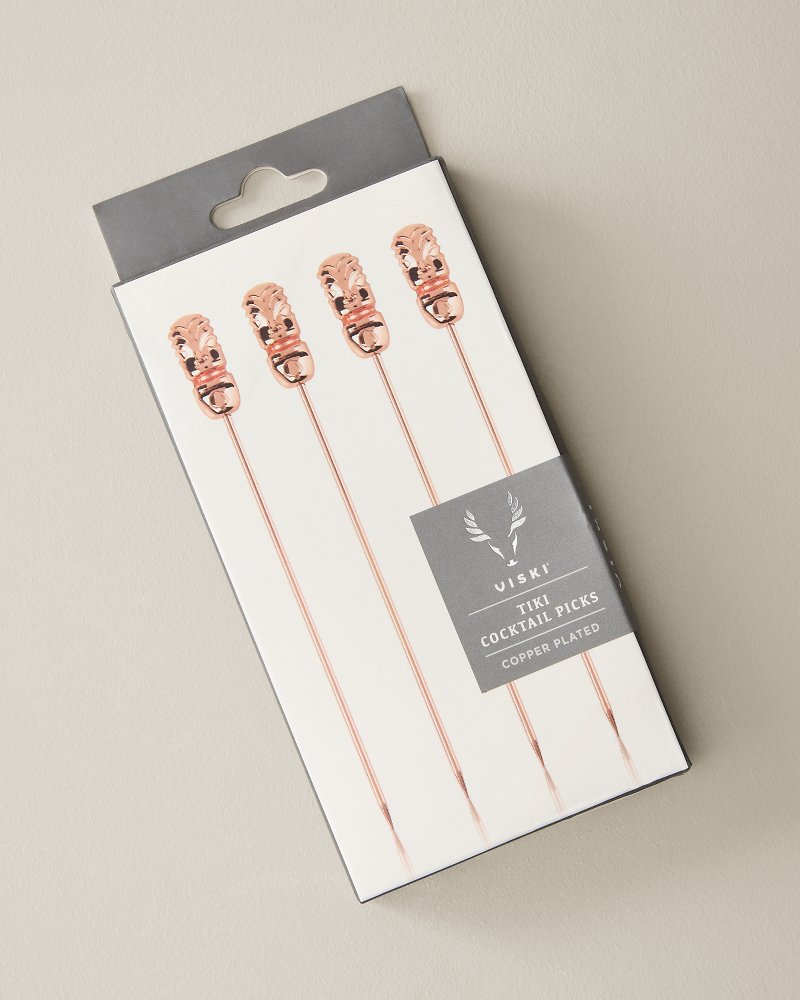 Tiki Cocktail Picks — Set of 4 - Copper