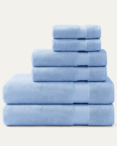 Pineapple Bay 6-Piece Bath Towel Set - Cornflower