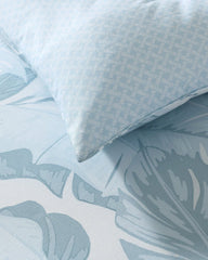 Palm Serenity Reversible 5-Piece King Comforter Set - Blue