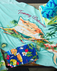 Tropical Toile & Marlin Paradise Beach Towels - Set of 2 - Multicolor