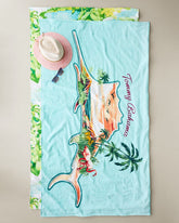 Tropical Toile & Marlin Paradise Beach Towels - Set of 2 - Multicolor