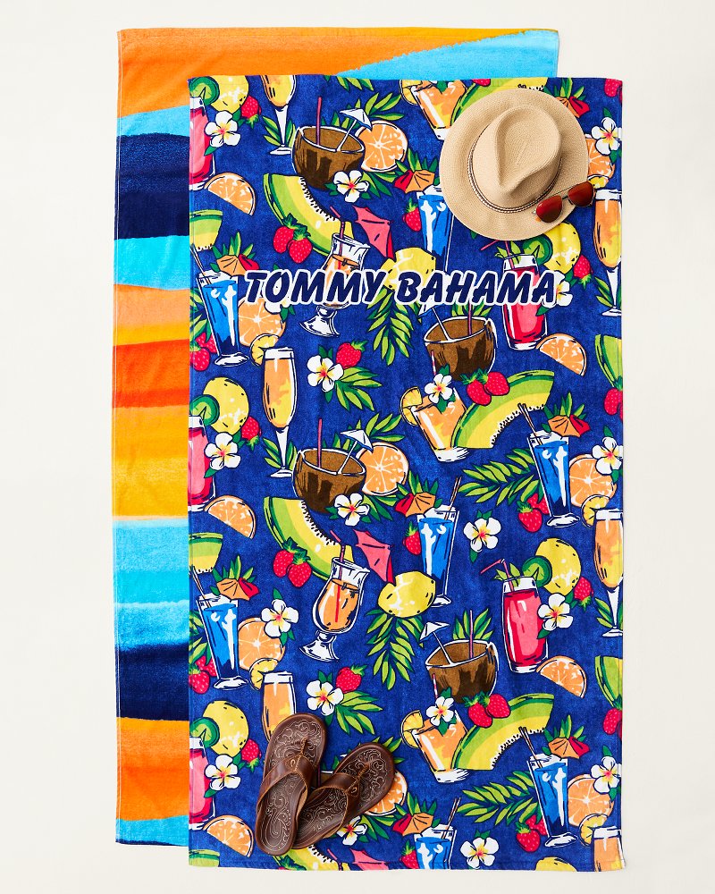 Sunset Island Beach Towels - Set of 2 - Multicolor