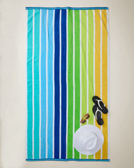 Seaside Ombré Woven Oversized Beach Towel - Multicolor