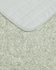 Caicos Isle Reversible 3-Piece Full/Queen Quilt Set - Spring Green