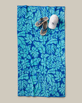 Marine Jungle Woven Oversized Beach Towel - Multicolor