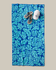 Marine Jungle Woven Oversized Beach Towel - Multicolor