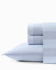 Bahama Weekend Stripe 4-Piece California King Sheet Set - Island Blue