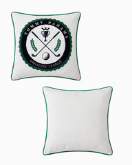 Paradise League Decorative Pillow - Green/White