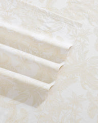 Legacy Fronds 4-Piece King Sheet Set - White/Lt Beige